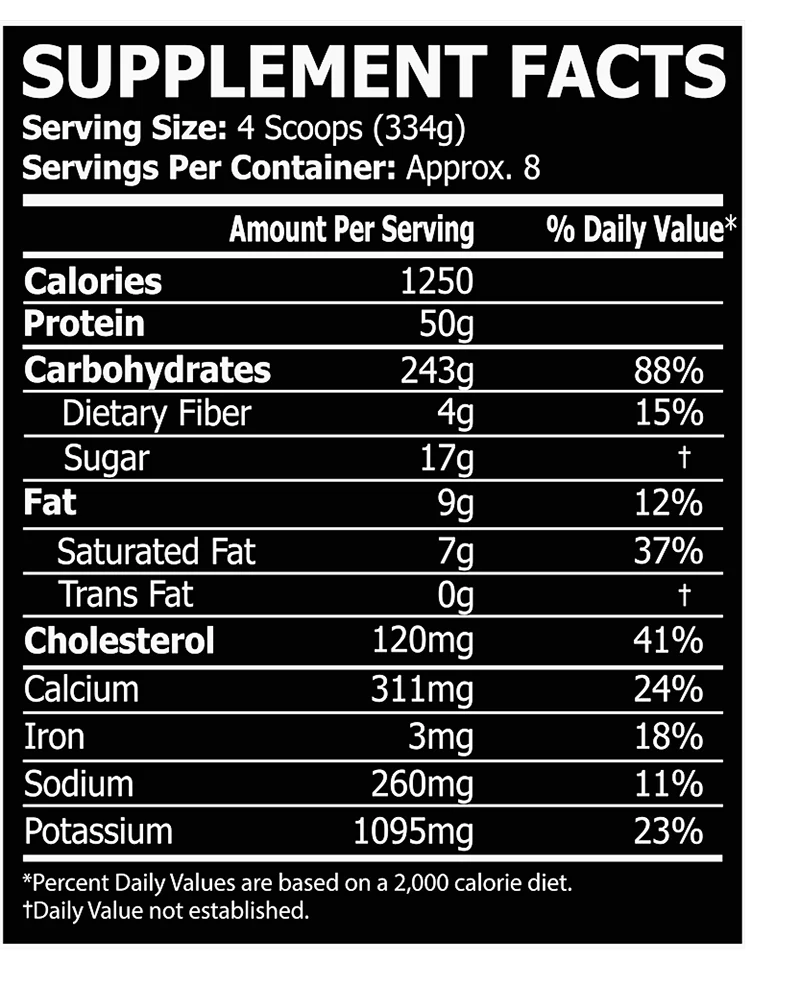 CORE CHAMPS MASS Gainer 15lbs - Image 2